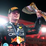 Article thumbnail: ABU DHABI, UNITED ARAB EMIRATES - NOVEMBER 26: Race winner Max Verstappen of the Netherlands and Oracle Red Bull Racing celebrates on the podium during the F1 Grand Prix of Abu Dhabi at Yas Marina Circuit on November 26, 2023 in Abu Dhabi, United Arab Emirates. (Photo by Dan Istitene - Formula 1/Formula 1 via Getty Images)