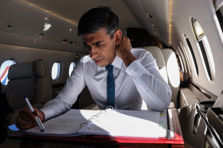 Prime Minister Rishi Sunak has been criticised for his use of private jets (Photo: Simon Dawson/No 10 Downing Street)