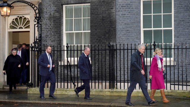 Article thumbnail: (left to right) Conservative MPs Jill Mortimer, Jonathan Gullis, Marco Longhi, Danny Kruger, and Miriam Cates, leaving Downing Street, London, following a breakfast meeting with Prime Minister Rishi Sunak, who is struggling to reconcile Tory MPs' competing demands over his Rwanda plan. Would-be rebels have warned that major surgery is still required to fix the flagship asylum legislation. Picture date: Picture date: Tuesday December 12, 2023. PA Photo. Mr Sunak will meet with around 20 New Conservative MPs over breakfast, after the grouping convened a meeting in Westminster to discuss whether to abstain or vote down the plan. See PA story POLITICS Rwanda. Photo credit should read: Yui Mok/PA Wire