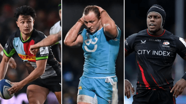 Article thumbnail: Harlequins, Sale and Saracens all feature in this week's talking points (Photos: Getty)
